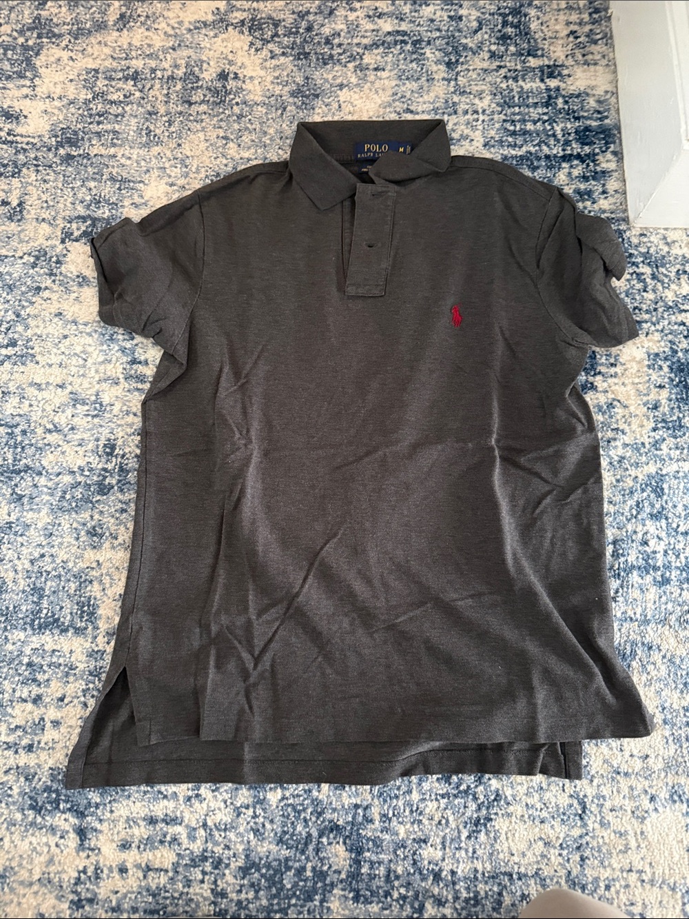 Ralph Lauren Polo Men's Dark Gray Short-Sleeve Polo Shirt